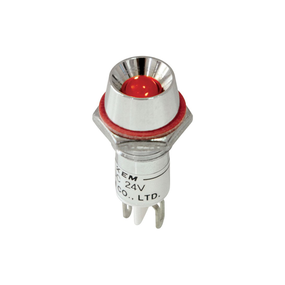 KEM 220V LED 인디케이터 일반휘도형 화이트 10x22.5mm (KL-10A220-W)